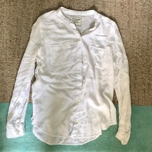 Abercrombie and Fitch white button down